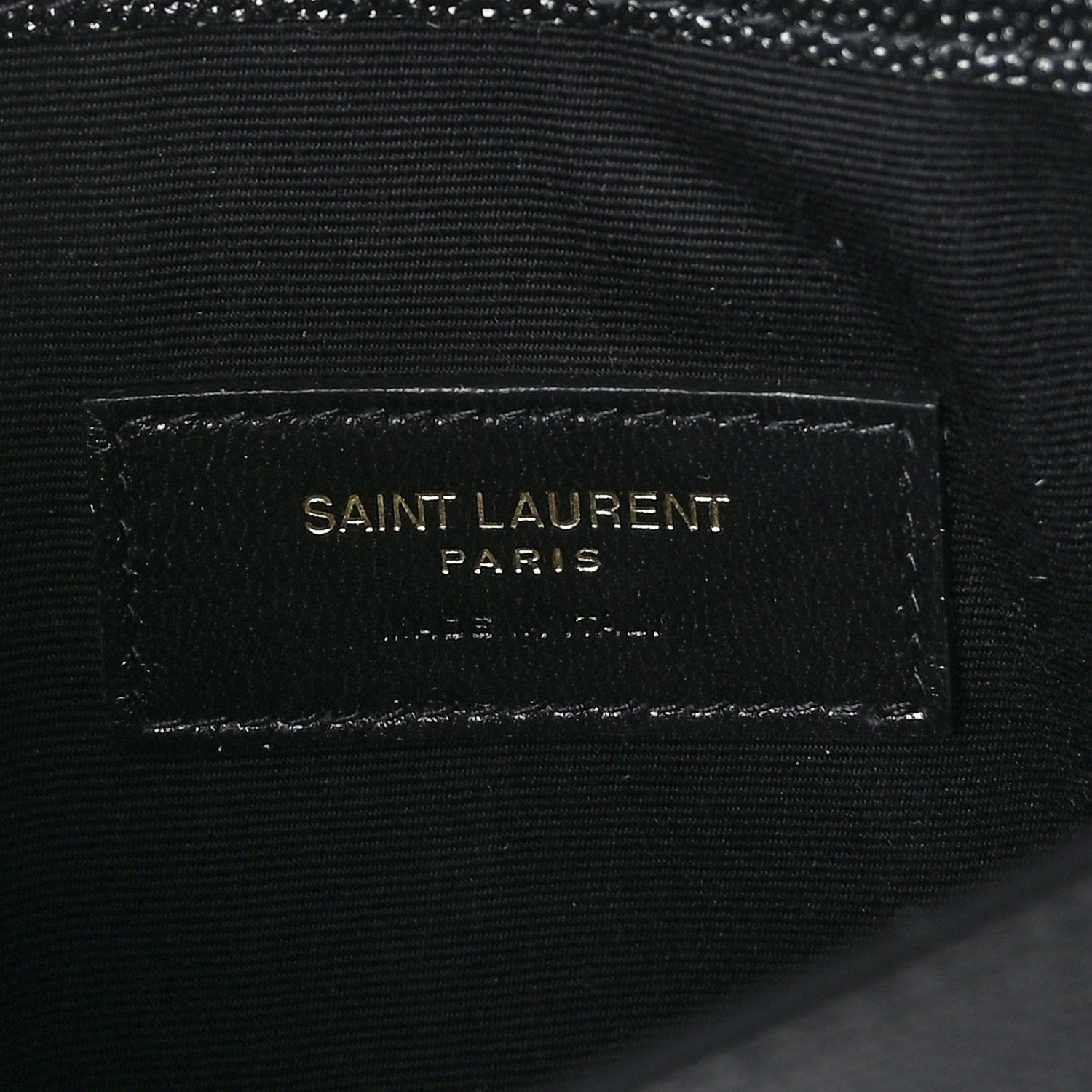 Saint Laurent Grain De Poudre Uptown Pouch Black 6 of 6
