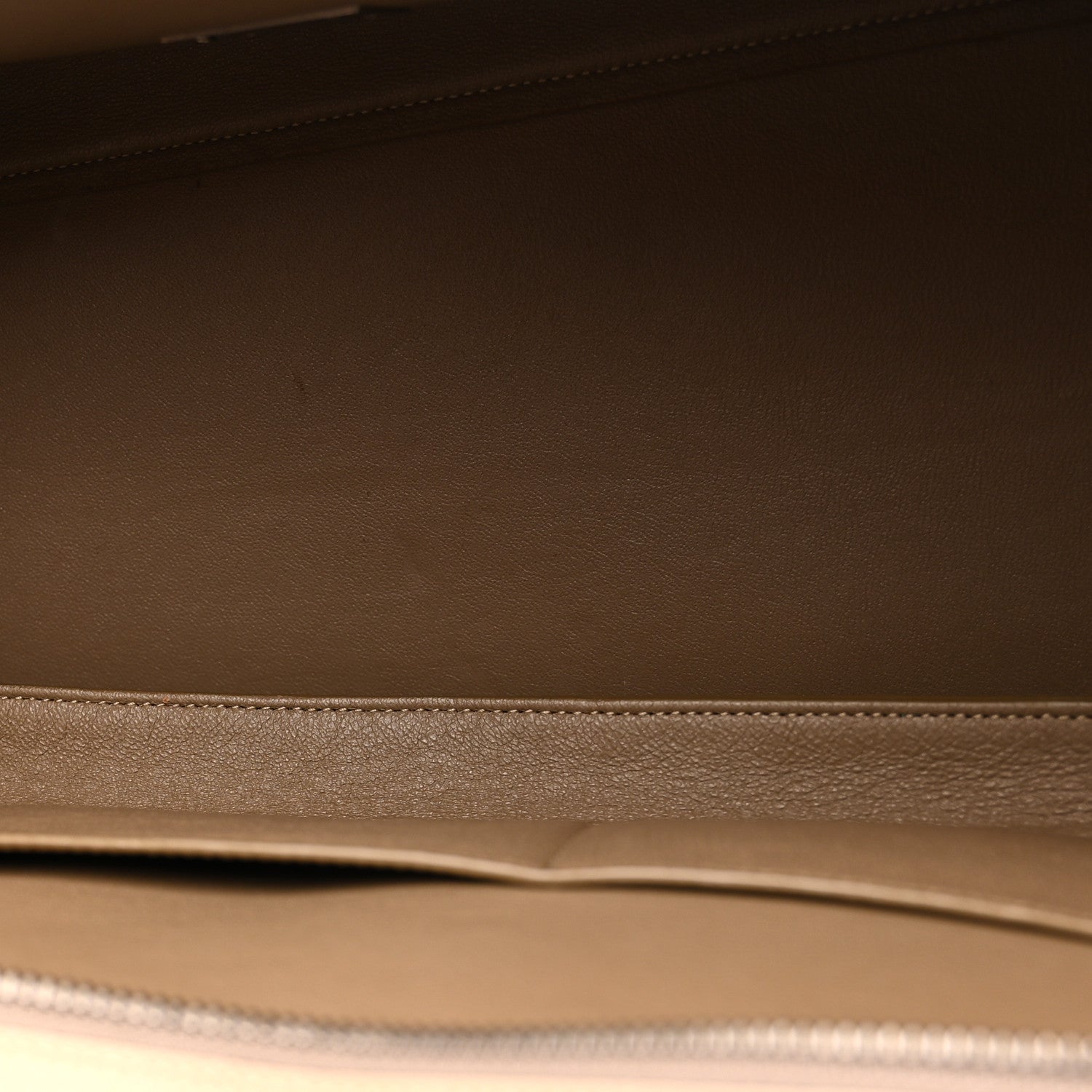 Celine Drummed Calfskin Suede Medium Trapeze Dune 10 of 11