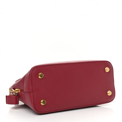 Balenciaga Signature Grained Calfskin Logo S Ville Top Handle Bag Rouge Grenat White 4 of 13