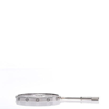 Cartier 18K White Gold LOVE Bracelet 18 6 of 6