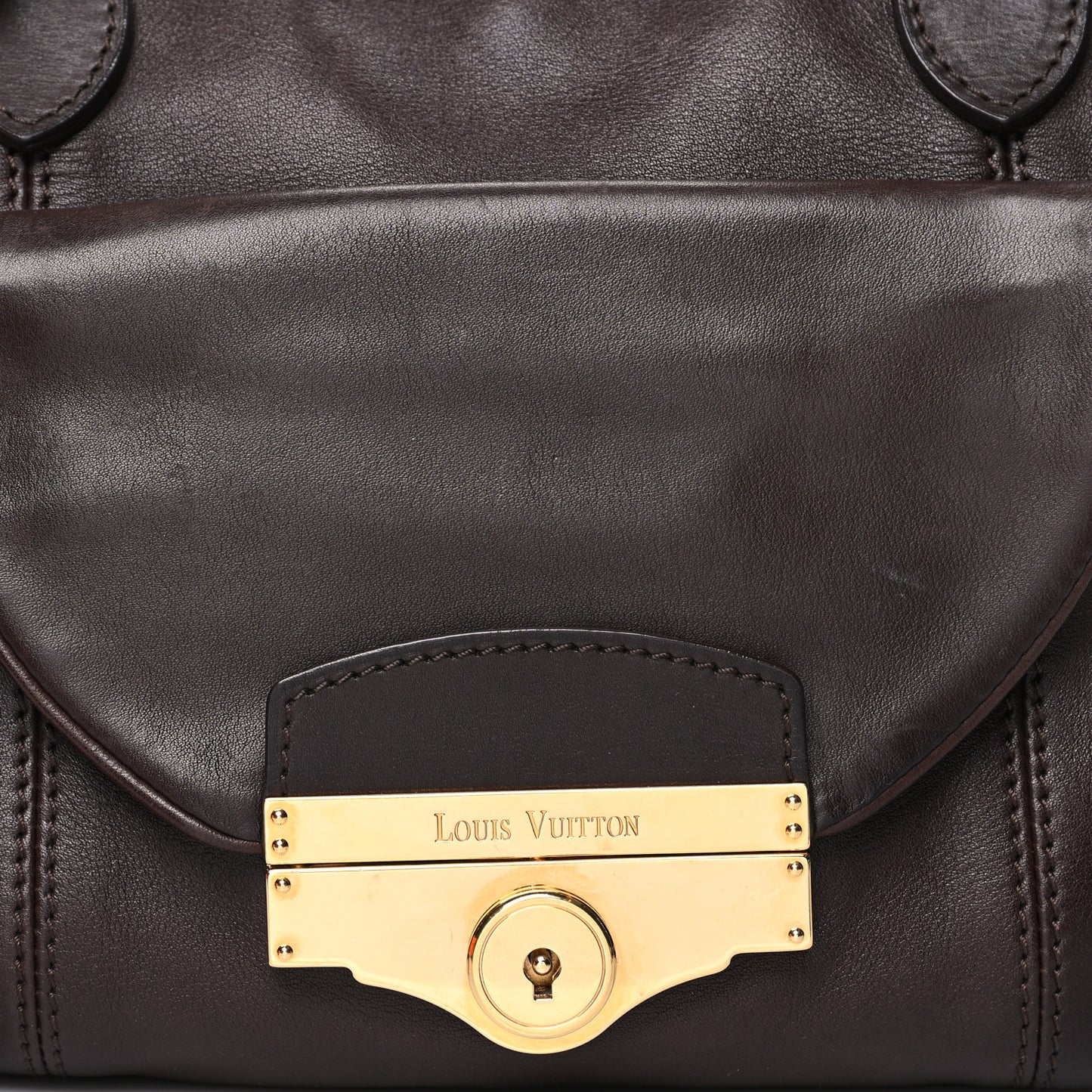 Calfskin Sac Louis Chocolate