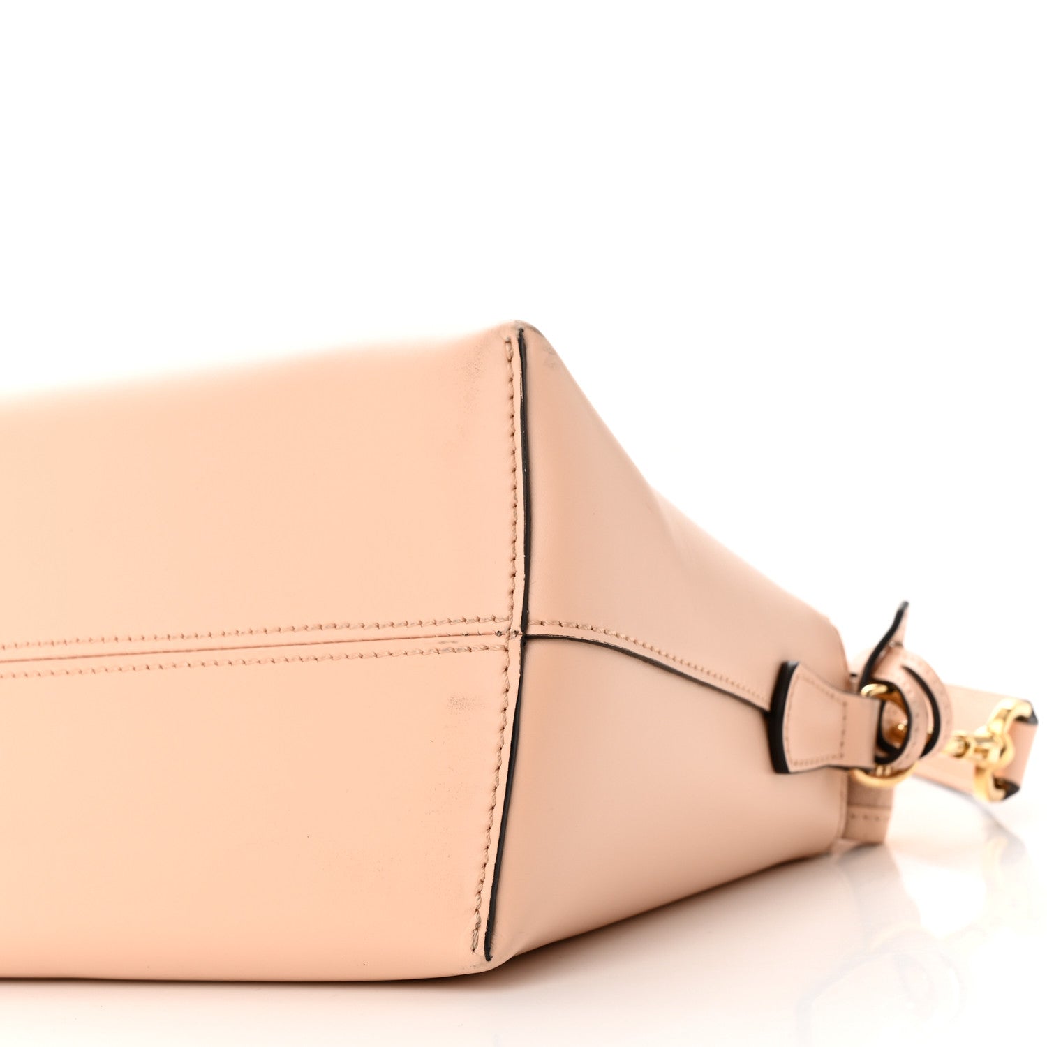 Fendi Vitello King Logo Embossed Medium By The Way Boston Bag Light Rose 10 of 10