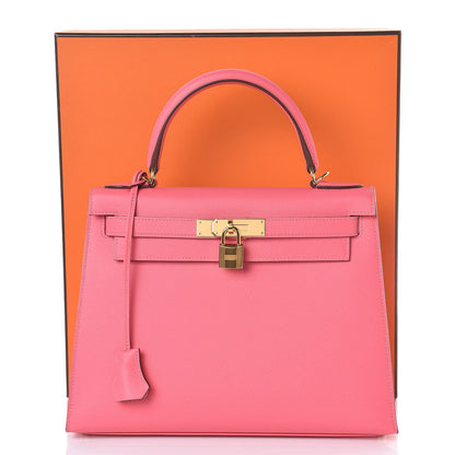 Hermes Epsom Kelly Sellier 28 Rose Azalee 37 of 41