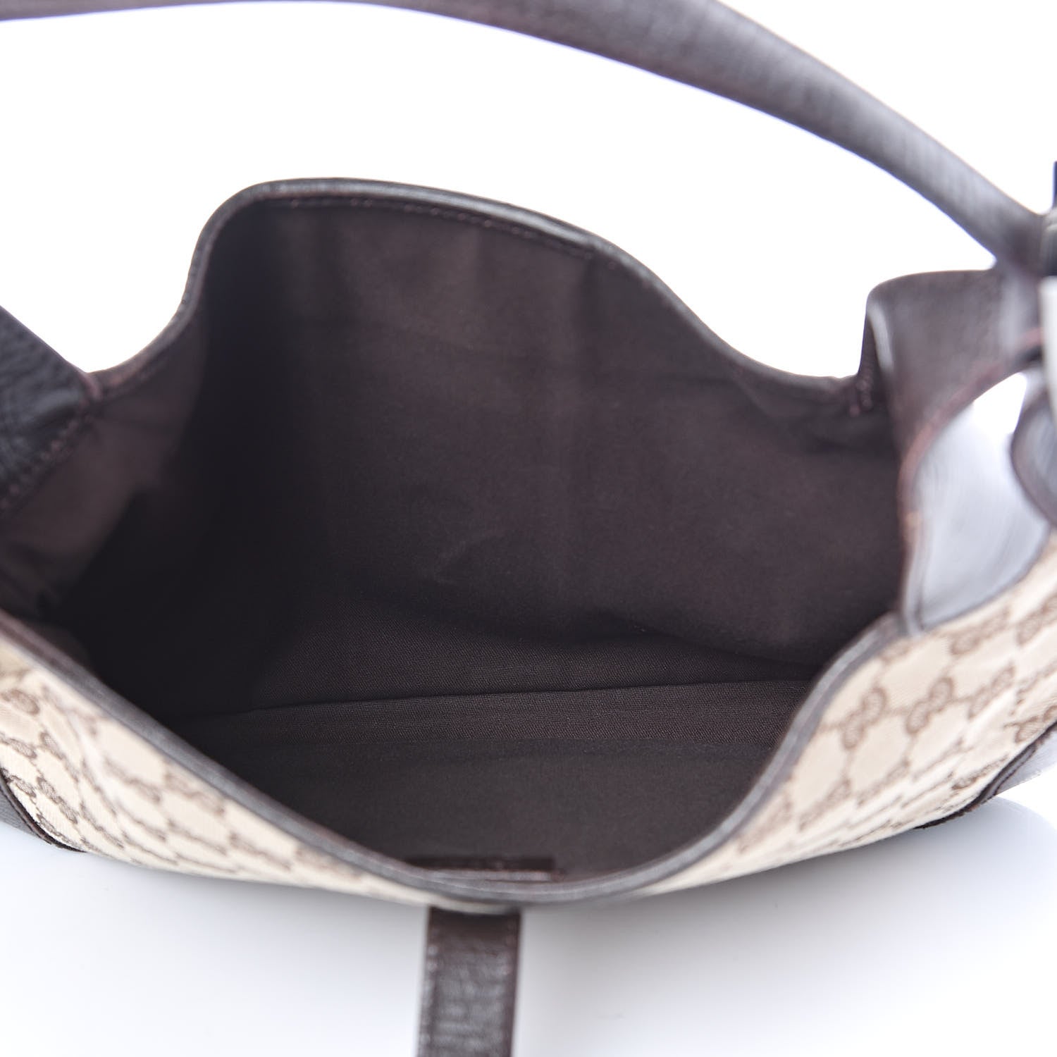 Gucci Monogram Web Jackie O Hobo Dark Brown 5 of 15