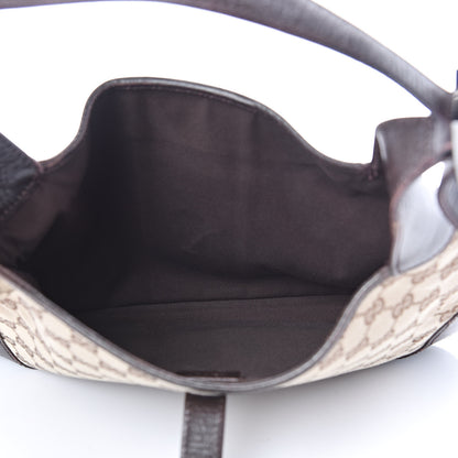 Gucci Monogram Web Jackie O Hobo Dark Brown 5 of 15