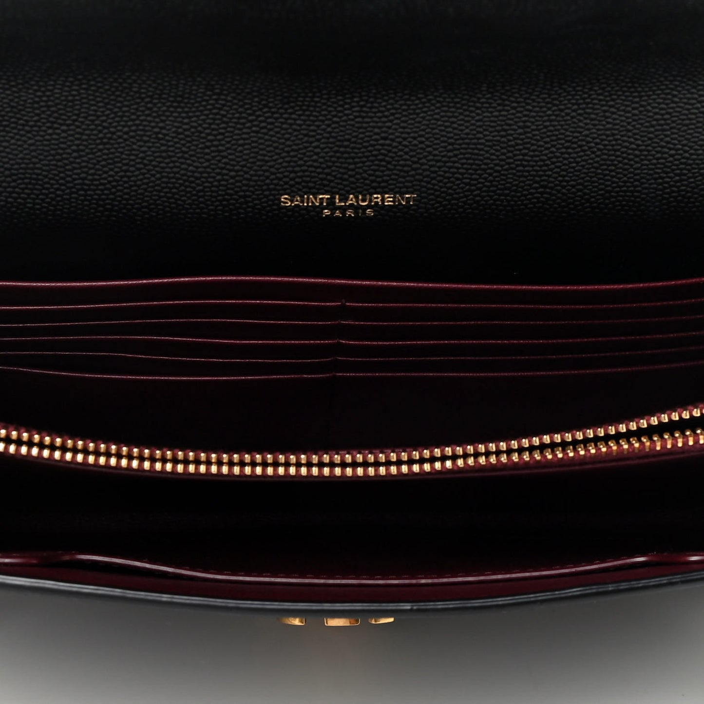 Grain De Poudre Monogram Cassandra Chain Wallet Black Rouge Legion