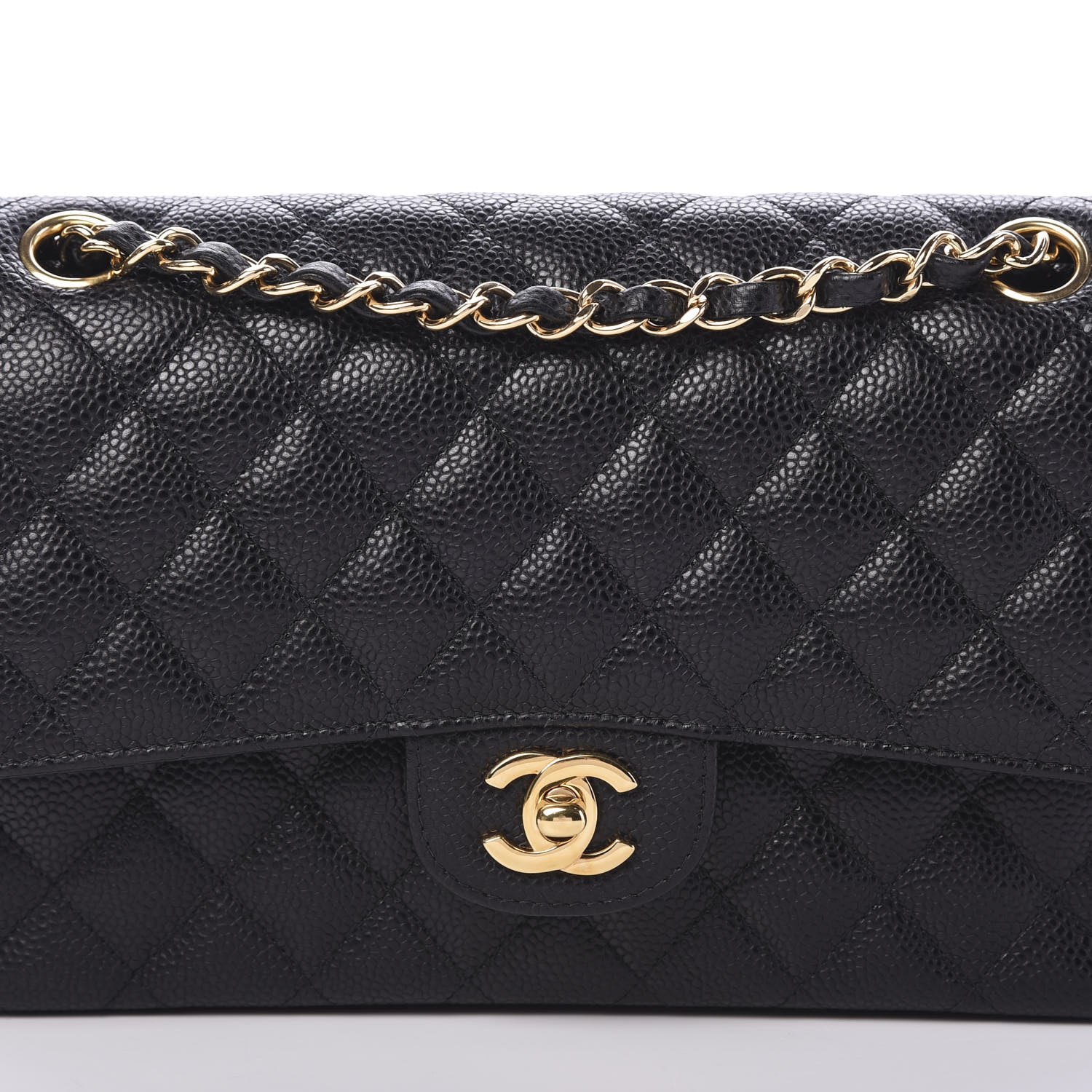 Chanel Caviar Quilted Medium Double Flap Black 9 of 9
