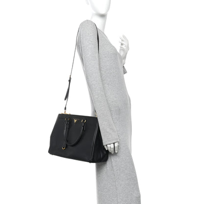 Prada Saffiano Medium Galleria Double Zip Tote Black 2 of 9