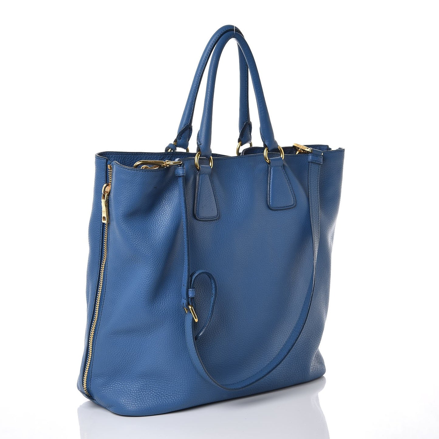 Vitello Daino Tote Cobalto