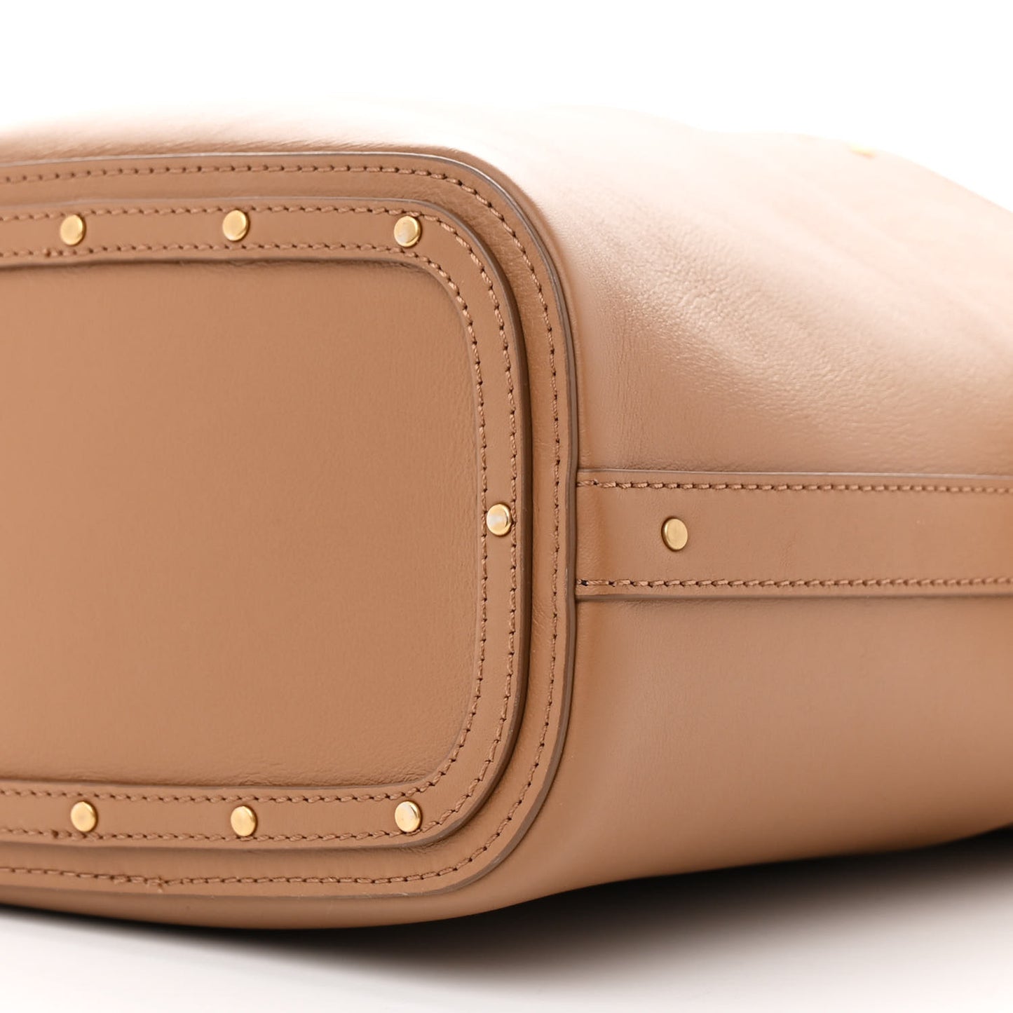 Smooth Calfskin Small Roy Bucket Bag Nut