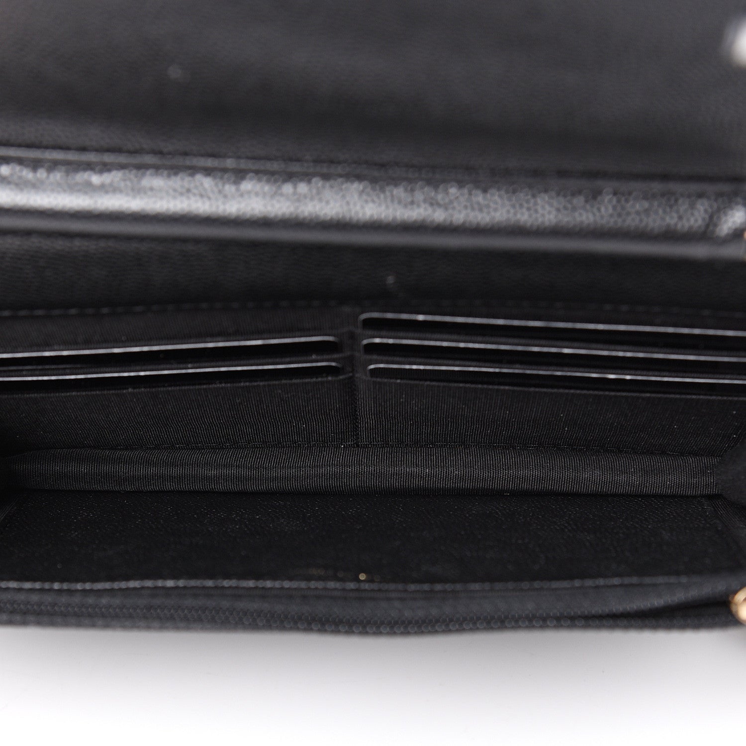 Chanel Caviar Quilted Boy Wallet On Chain WOC Black 4 of 13
