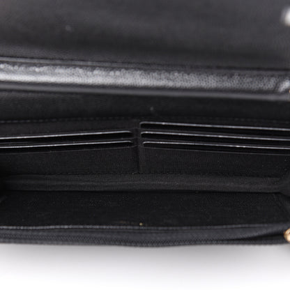 Chanel Caviar Quilted Boy Wallet On Chain WOC Black 4 of 13