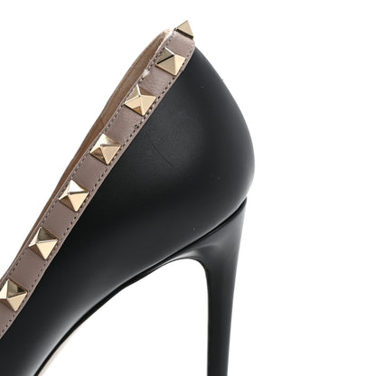 Valentino Garavani Nappa Rockstud 100mm Pumps 38 Black Poudre 12 of 13