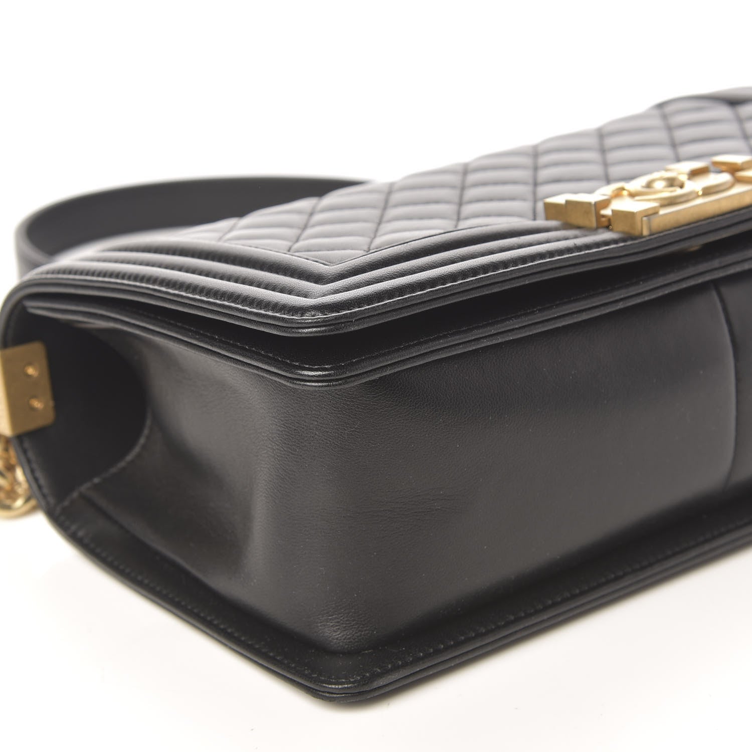Chanel Lambskin Quilted Medium Boy Flap Black 4 of 9