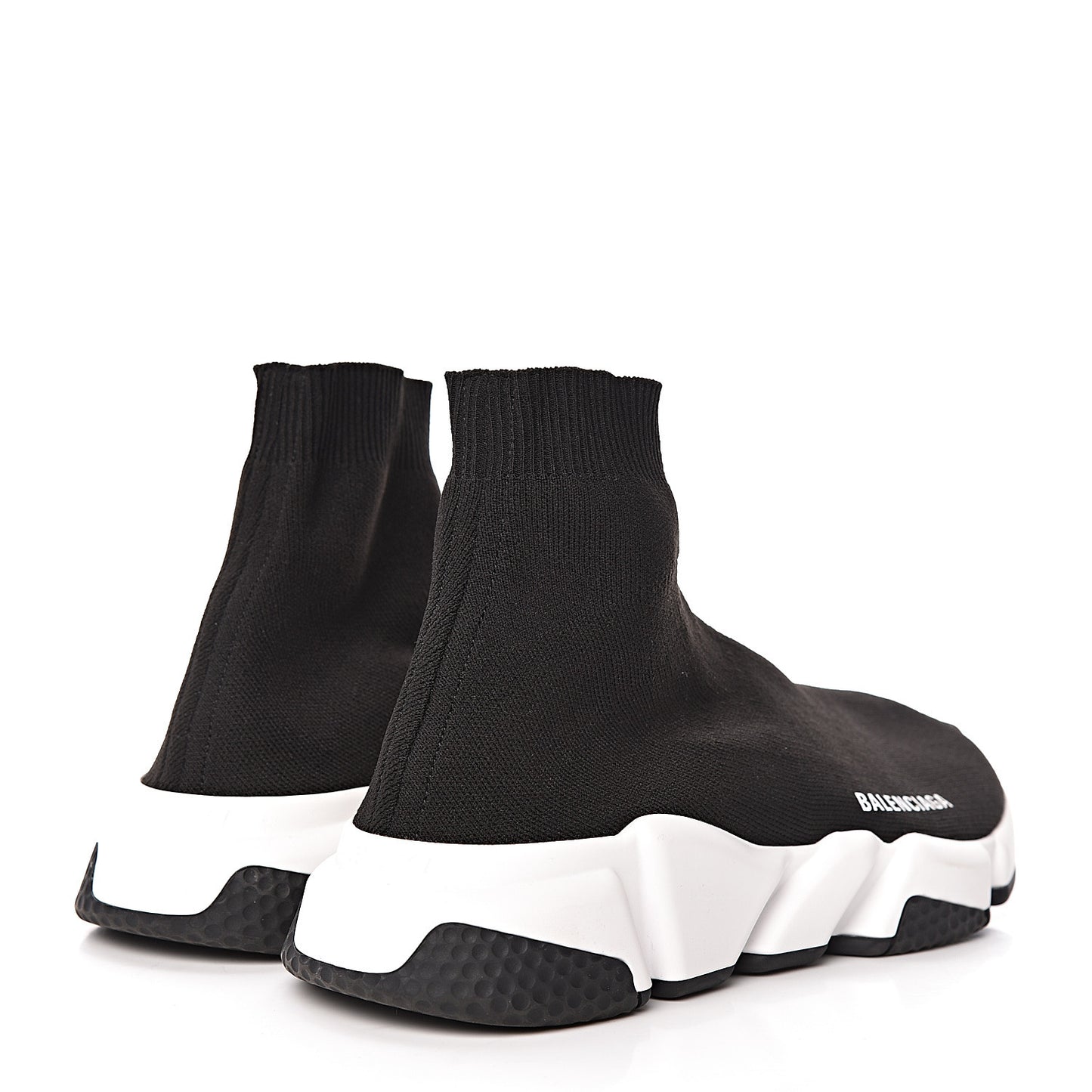 Neoprene Knit Womens Speed Sneakers 39 Black White