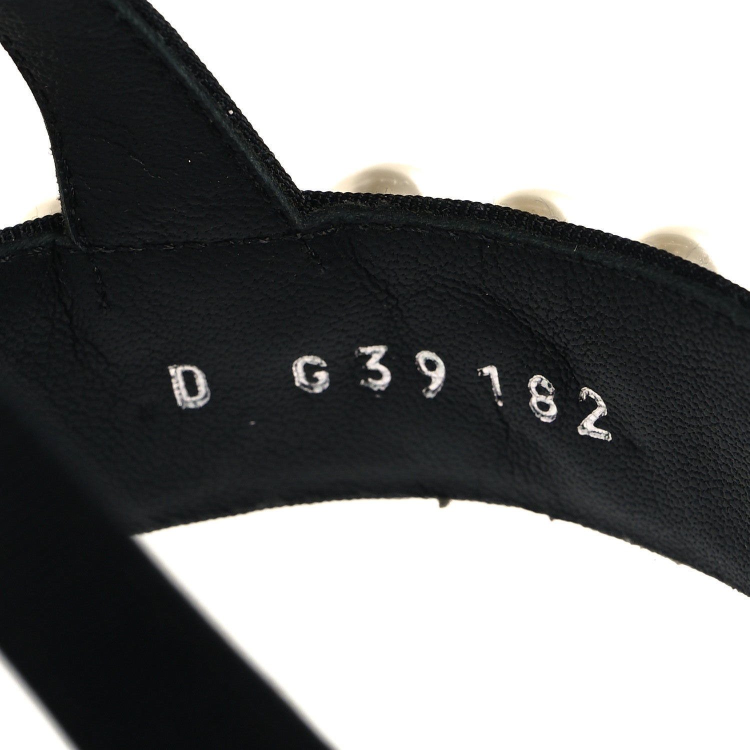 Chanel Grosgrain Pearl CC Sandals 40.5 Black 5 of 9