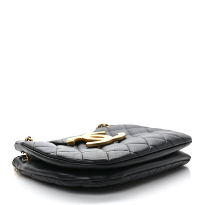 Chanel Lambskin Quilted CC Messenger Black 4 of 9