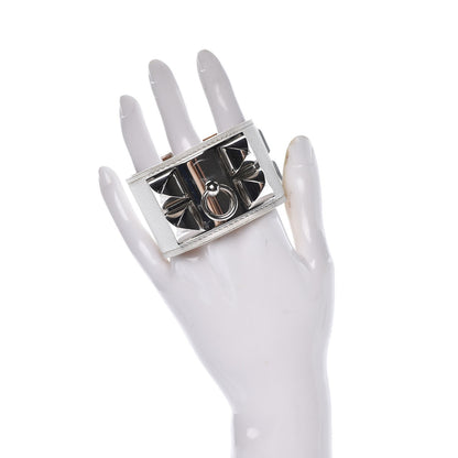 Hermes Epsom Collier de Chien CDC Bracelet S White 2 of 10