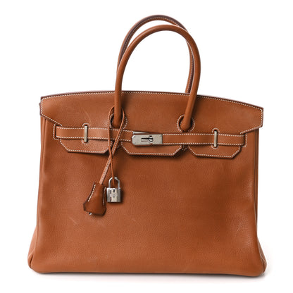 Hermes Barenia Faubourg Birkin 35 Fauve 1 of 9