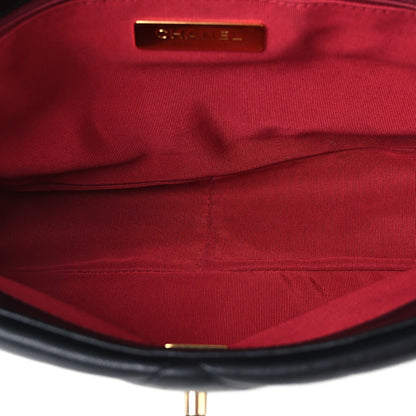 Chanel Goatskin Quilted Large Chanel 19 Flap Black 4 of 10