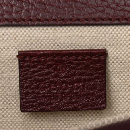 Gucci Dollar Calfskin Crystal Small Dionysus Shoulder Bag Vintage Bordeaux 6 of 10