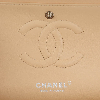 Chanel Caviar Quilted Medium Double Flap Beige Clair 7 of 10