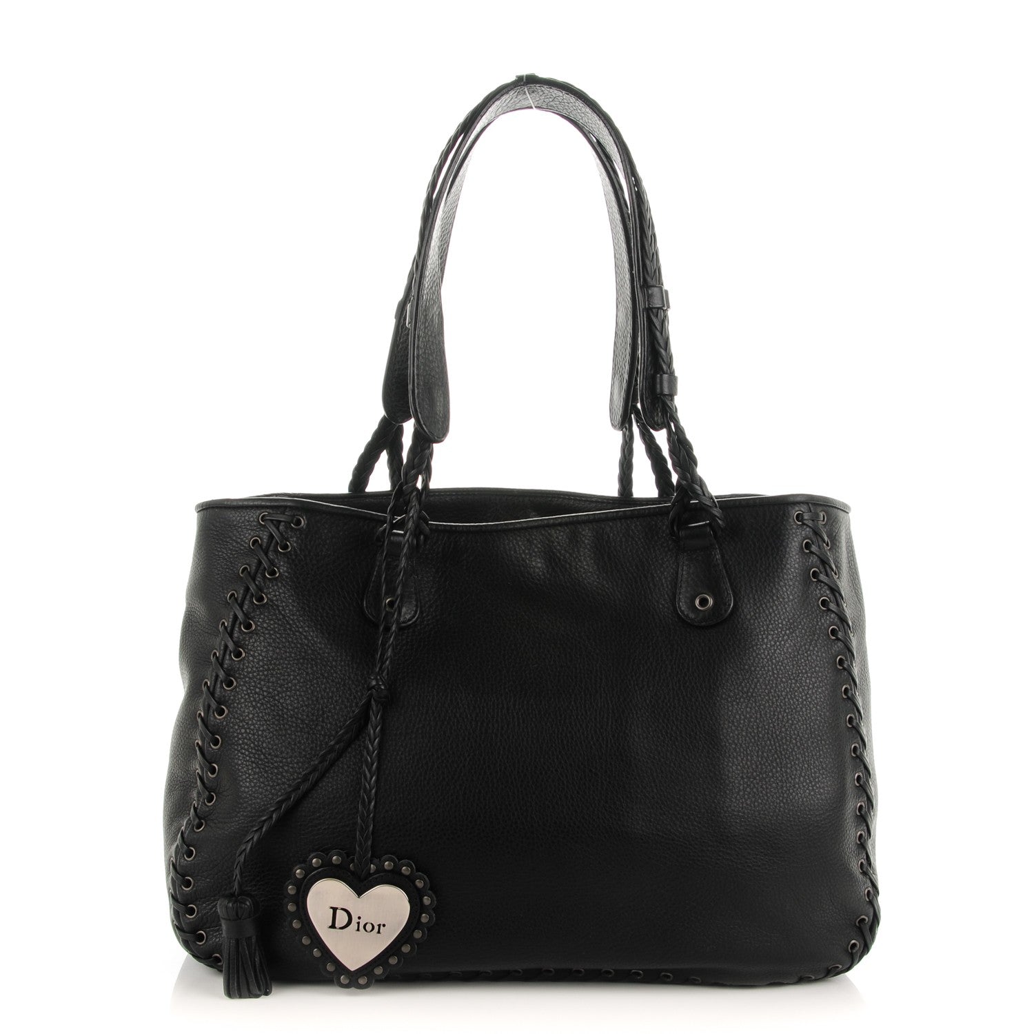 Christian Dior Calfskin Ethnic Tote Black 1 of 7