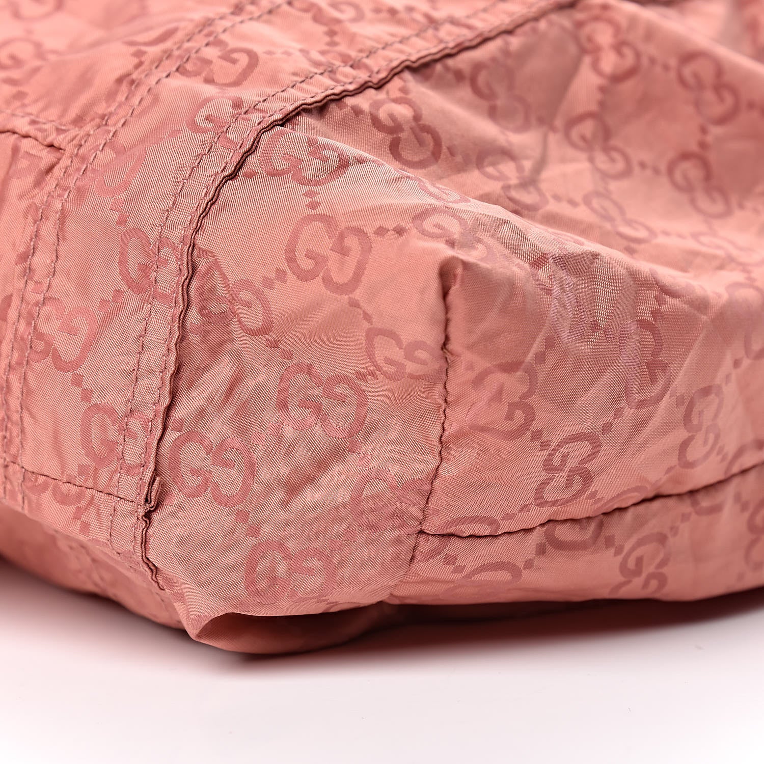 Gucci Nylon Monogram Teddy Bear Folding Tote Pink 11 of 19