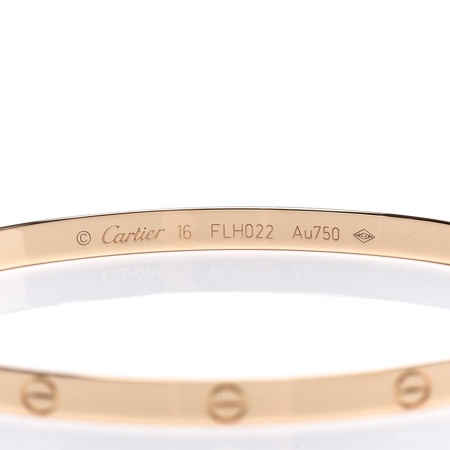 Cartier 18K Yellow Gold Small LOVE Bracelet 16 4 of 10
