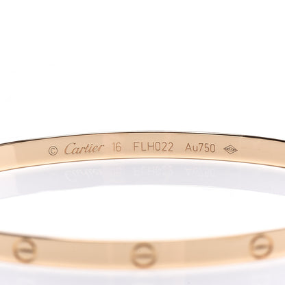 Cartier 18K Yellow Gold Small LOVE Bracelet 16 4 of 10