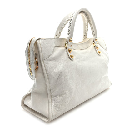 Balenciaga Agneau Giant 12 Gold Hardware City Blanc Creme Light Craie 4 of 10