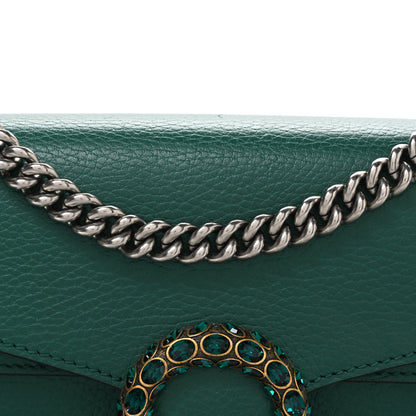 Gucci Pebbled Calfskin Small Dionysus Shoulder Bag Emerald 8 of 10