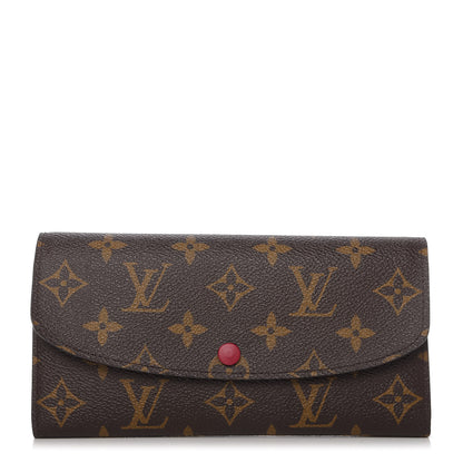 Louis Vuitton Monogram Emilie Wallet Fuchsia 1 of 7