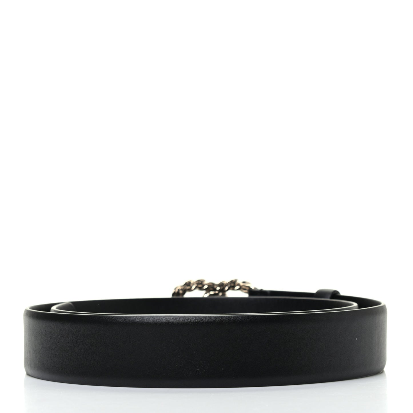 Calfskin Crystal Pearls Coronation CC Belt 80 32 Black