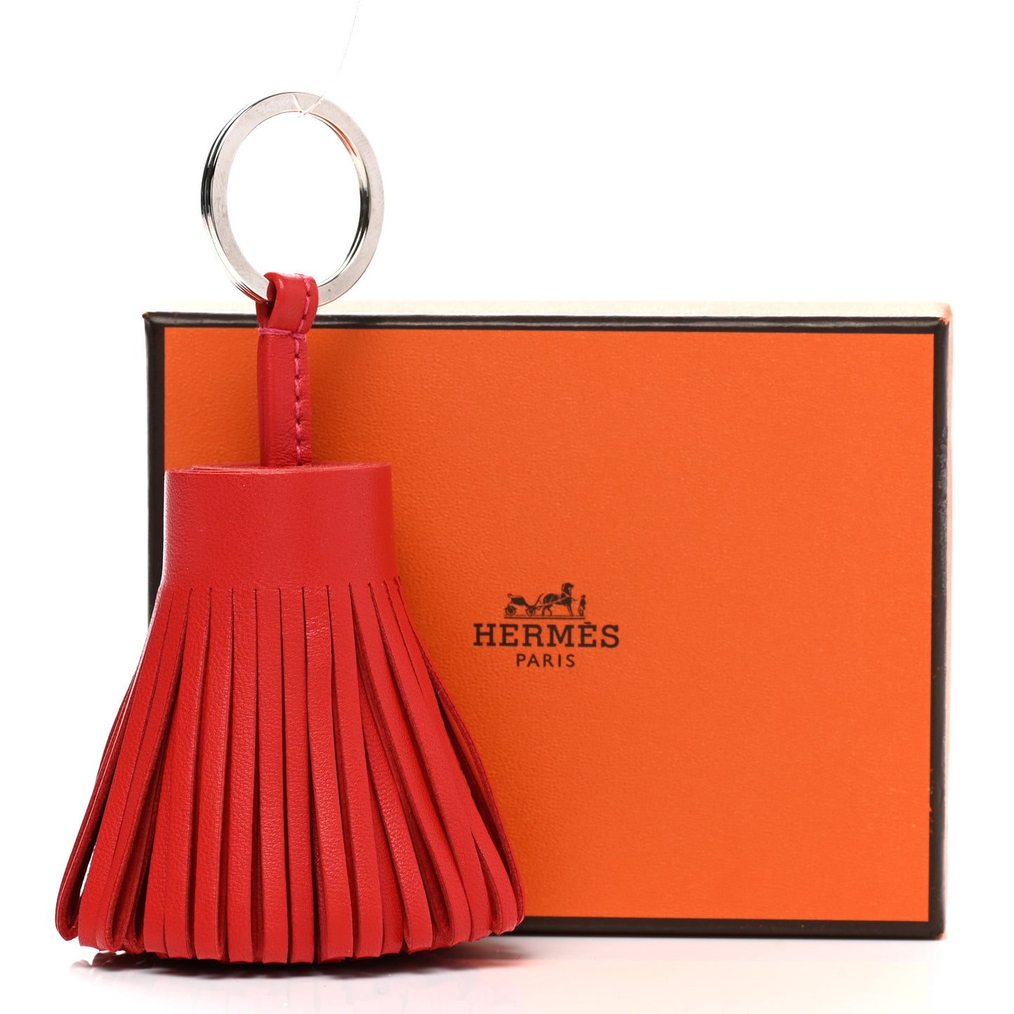 Lambskin Carmen Tassel Key Holder Rouge Indienne