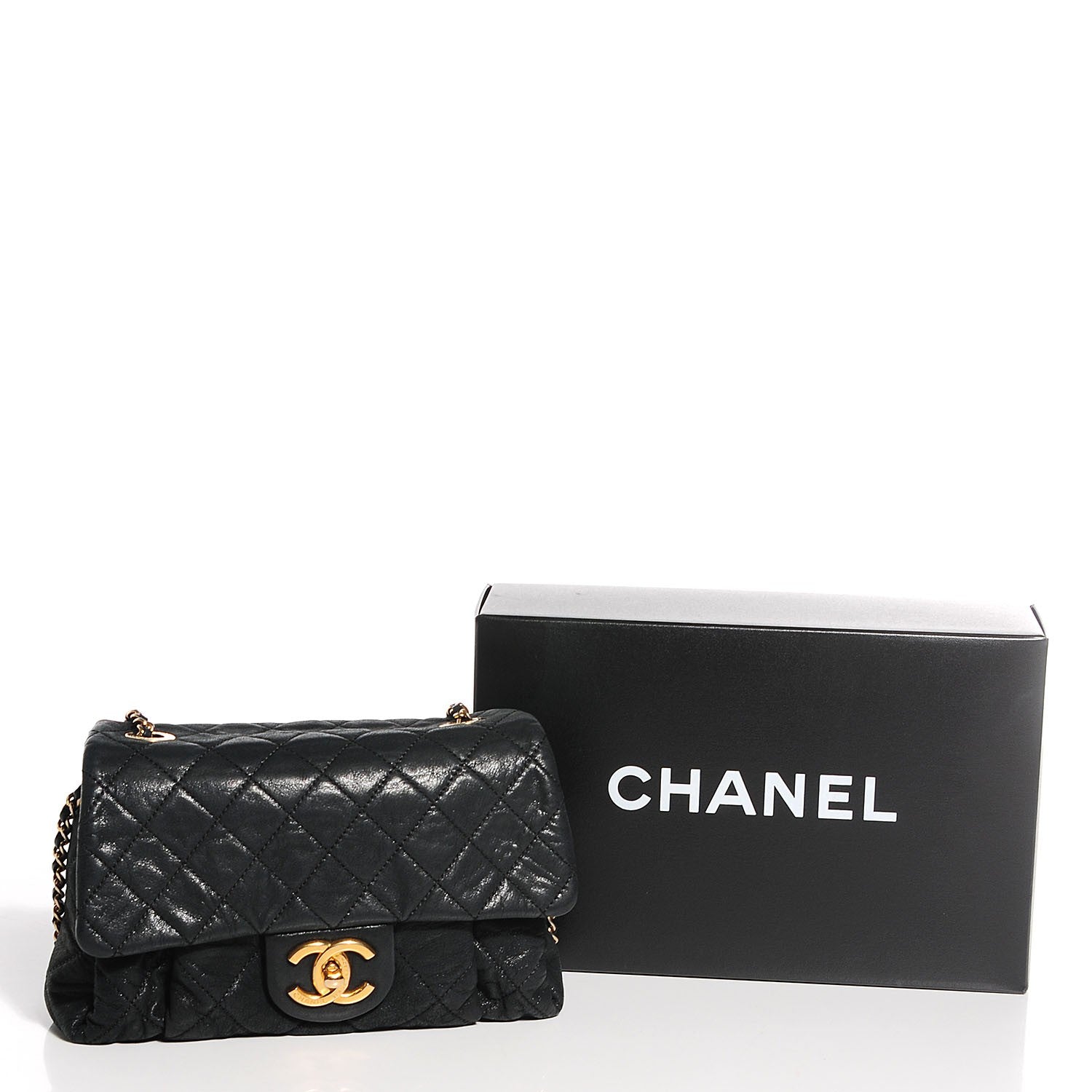 Chanel Iridescent Calfskin Quilted Small Chic Quilt Flap Black 8 of 8