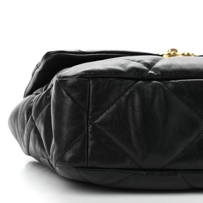 Chanel Goatskin Quilted Large Chanel 19 Flap Black 8 of 10