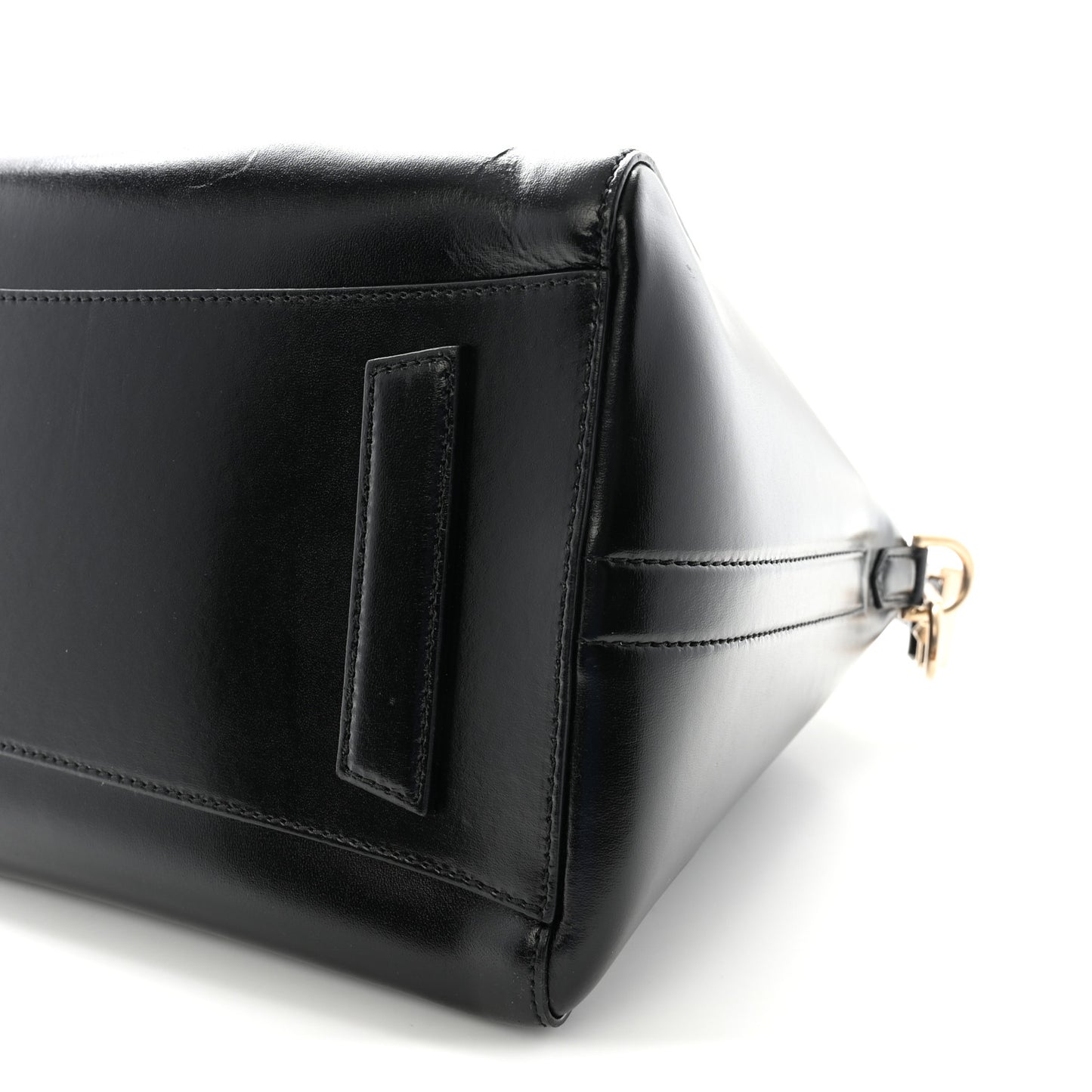 Shiny Lord Calfskin Medium Antigona Black