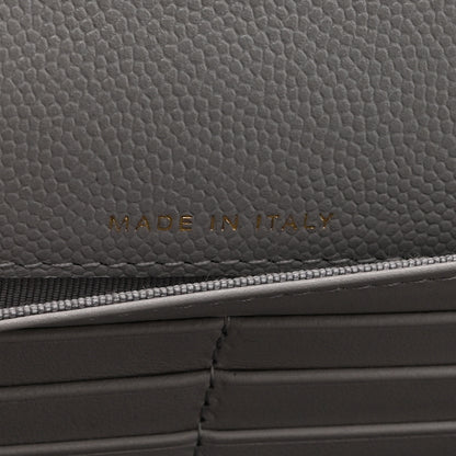 Chanel Caviar Quilted Large Gusset Flap Wallet Grey 7 of 11