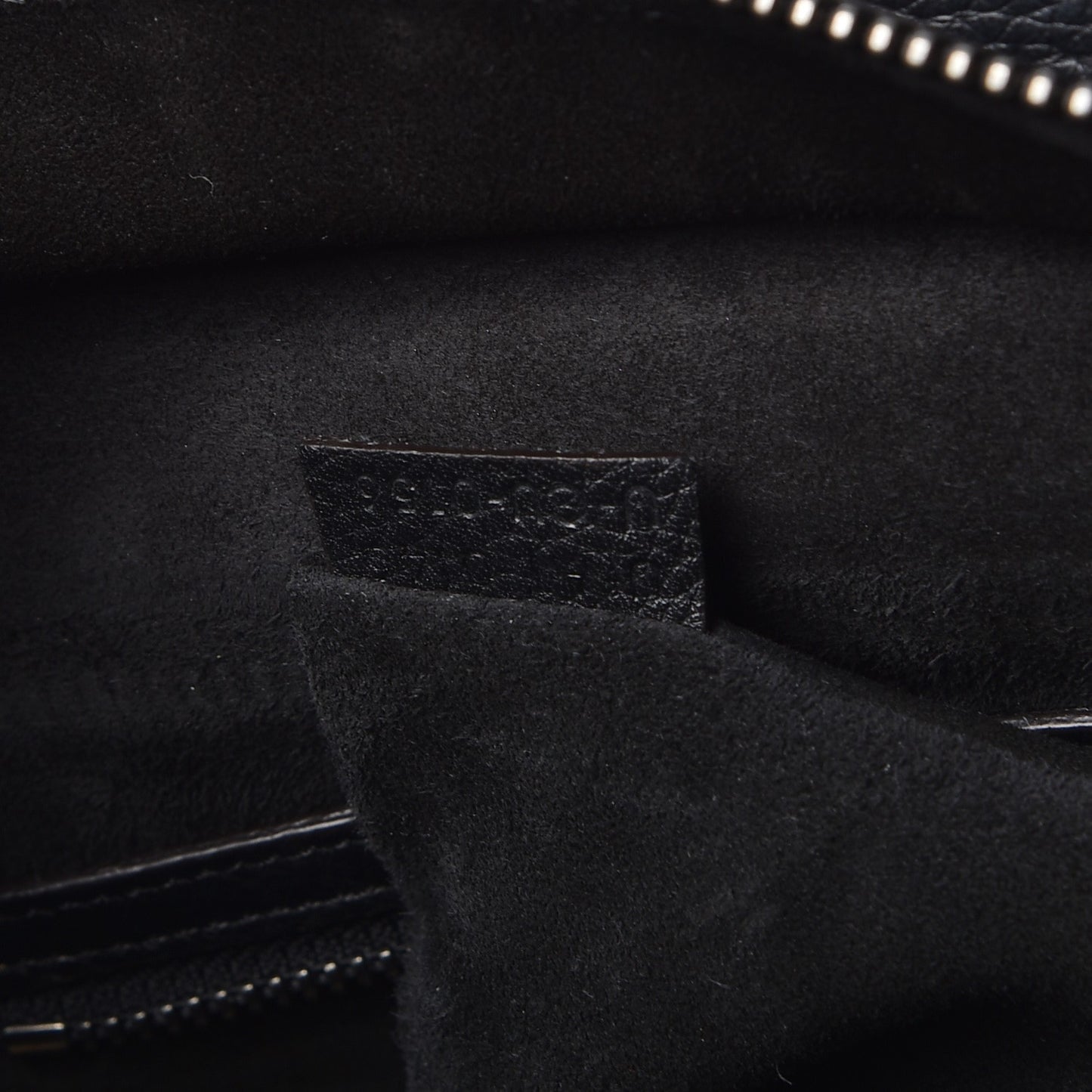 Drummed Calfskin Mini Luggage Black