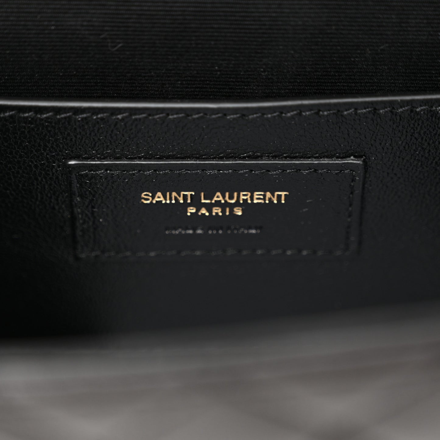 Grain De Poudre Textured Mixed Matelasse Triquilt Small Monogram Satchel Black