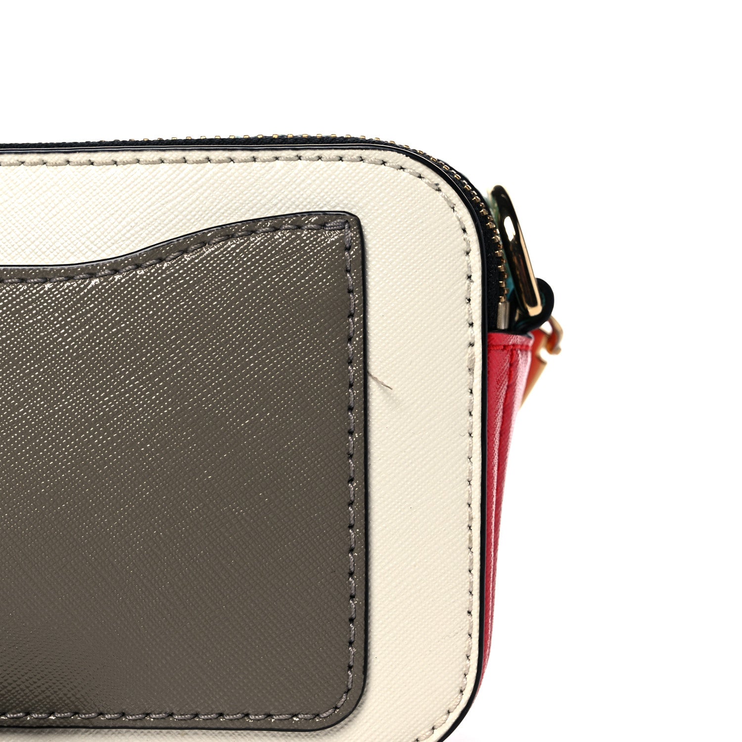 Marc Jacobs Saffiano Small Snapshot Camera Bag Porcelain Multi 12 of 13