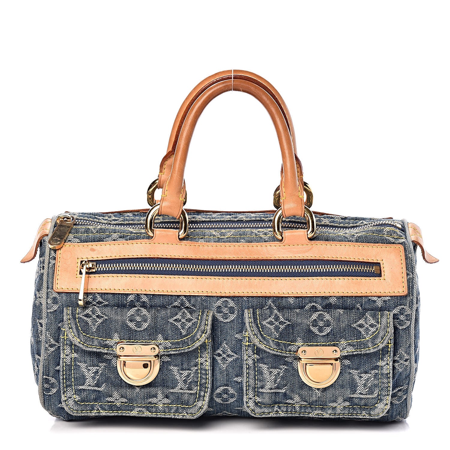 Louis Vuitton Monogram Denim Neo Speedy Blue 1 of 16