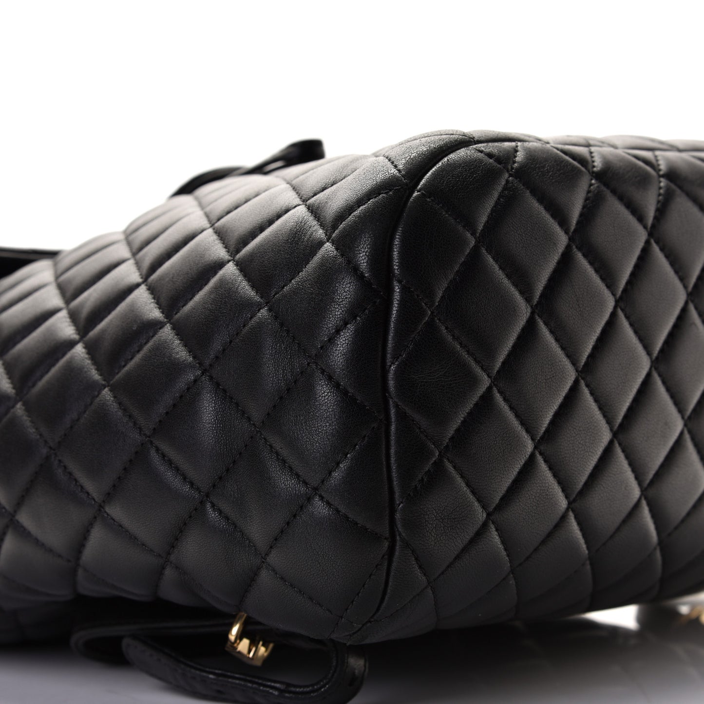 Calfskin Quilted Large Urban Spirit Backpack Black