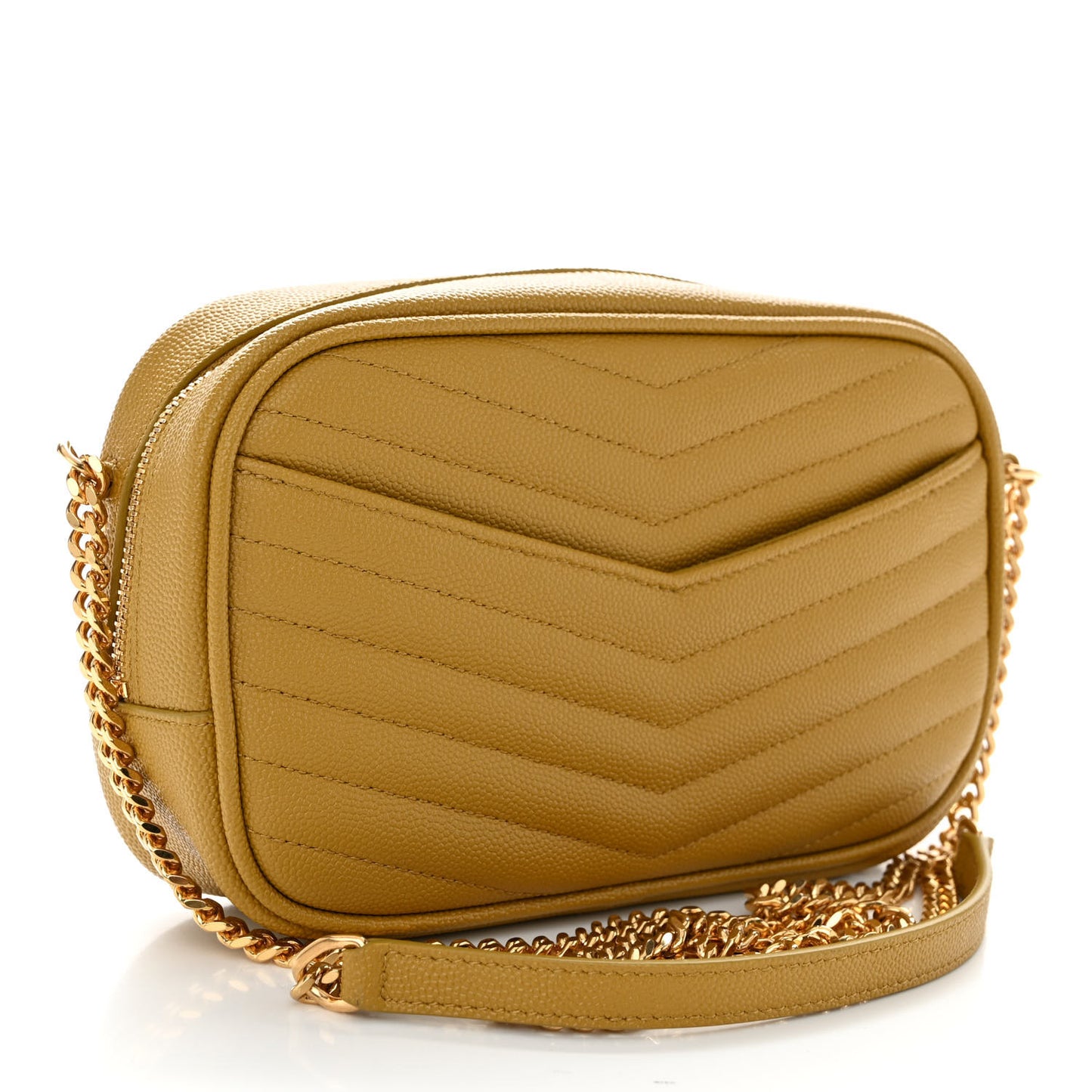 Grain De Poudre Matelasse Monogram Mini Lou Camera Bag Light Chartreuse