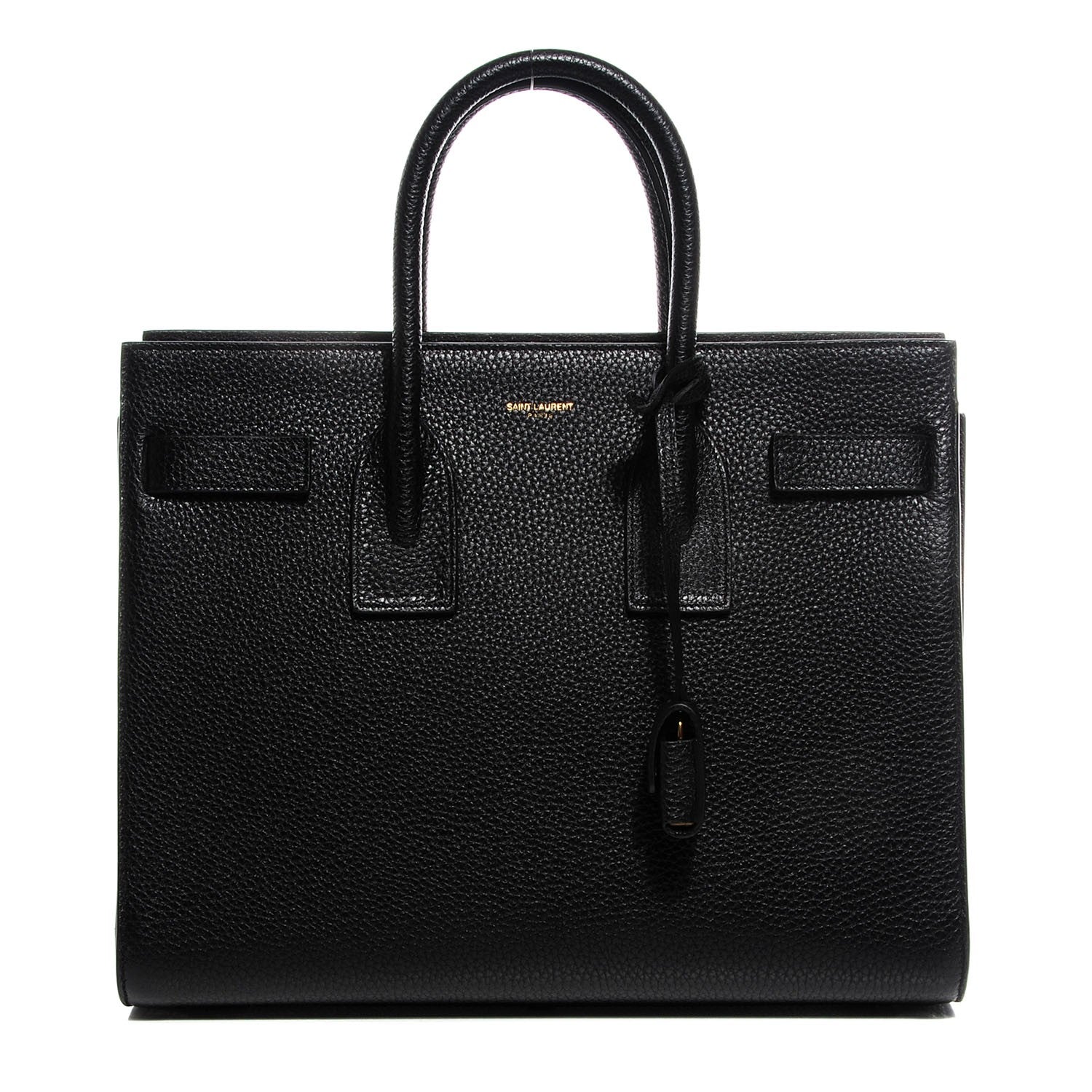 Saint Laurent Grained Calfskin Small Sac De Jour Black 1 of 7