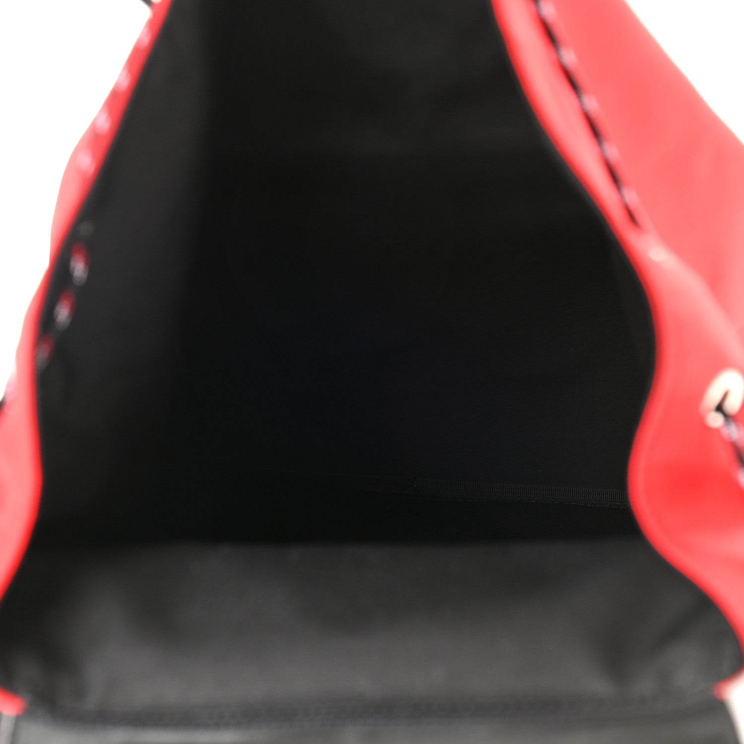 Christian Dior Calfskin Nylon Motion Backpack Red Black 5 of 12
