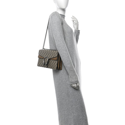 Gucci GG Supreme Monogram Small Dionysus Shoulder Bag Taupe 2 of 12