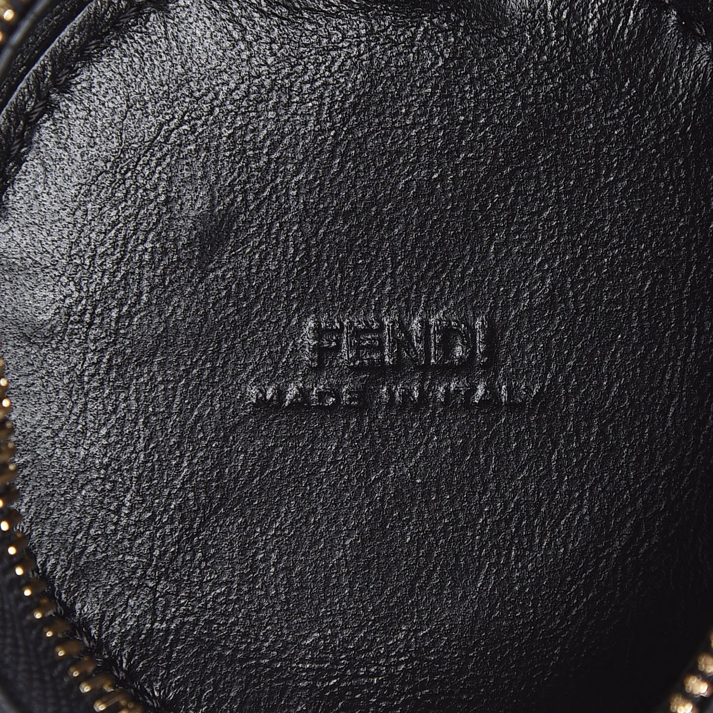 Vitello Century Nylon Bi-Color Stamp Patch Help Bag Charm Black Fragola