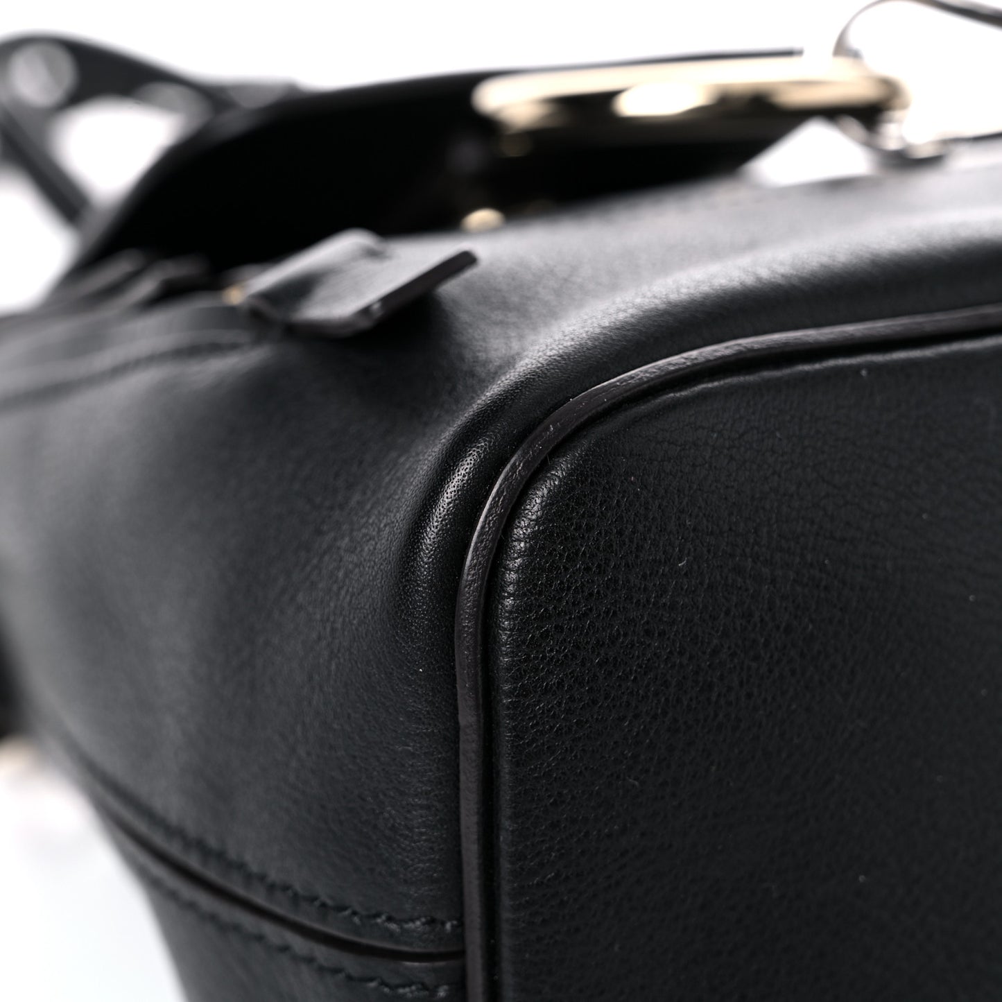 Suede Calfskin Mini Faye Backpack Black